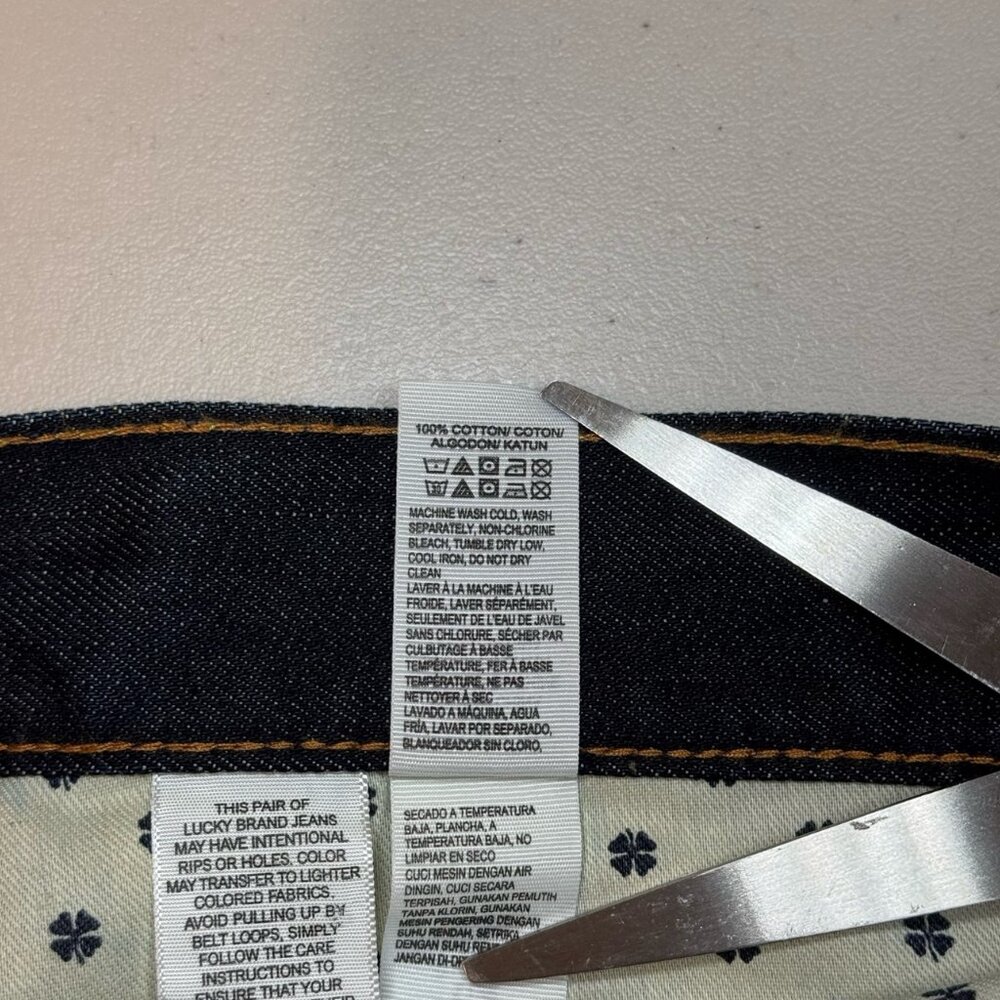 Lucky‎ Brand Blue 361 Vintage Straight Dark Wash Casual Denim Jeans Men's 40x32 - Picture 7 of 10